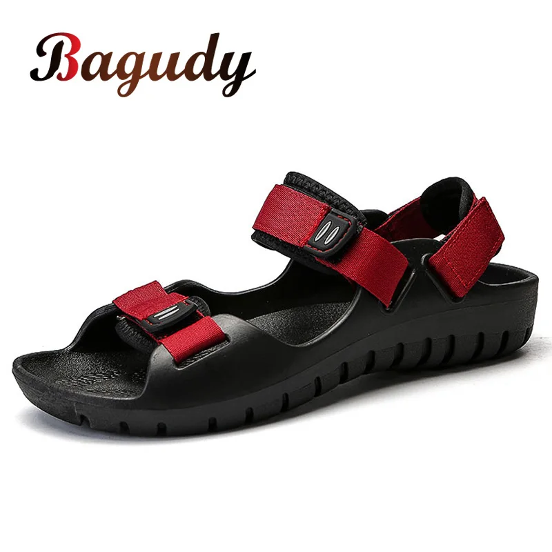 Сандалии мужские Нескользящие пляжные шлепанцы дышащие Повседневная Удобная