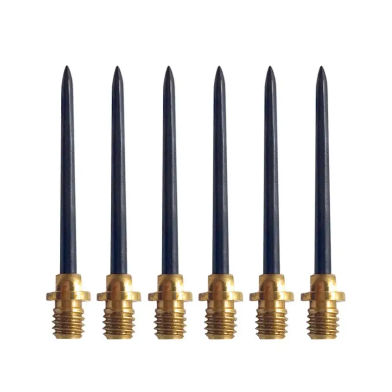 

6 шт./компл. аксессуары для игры в дартс железные наконечники Замена Стандартная нить случайный цвет