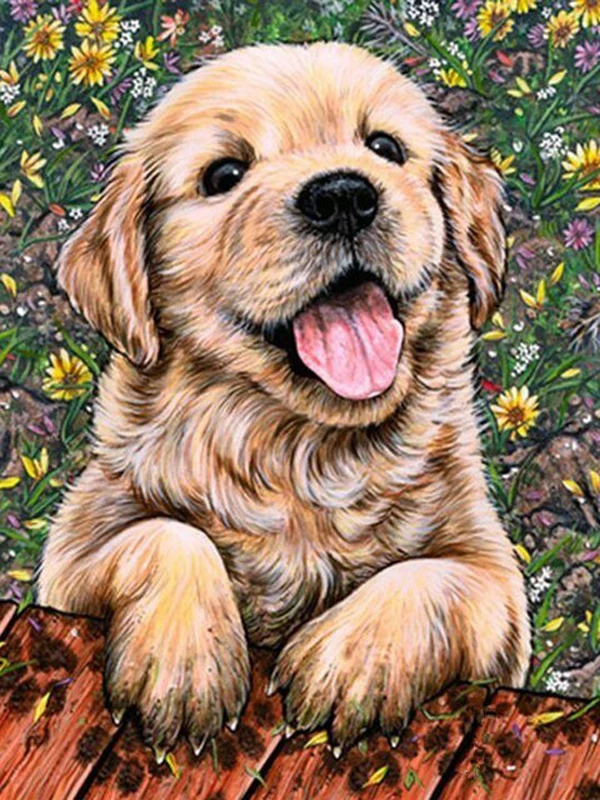Love.Thanks Алмазная краска для животных мозаика собак вышивка крестиком алмазная в