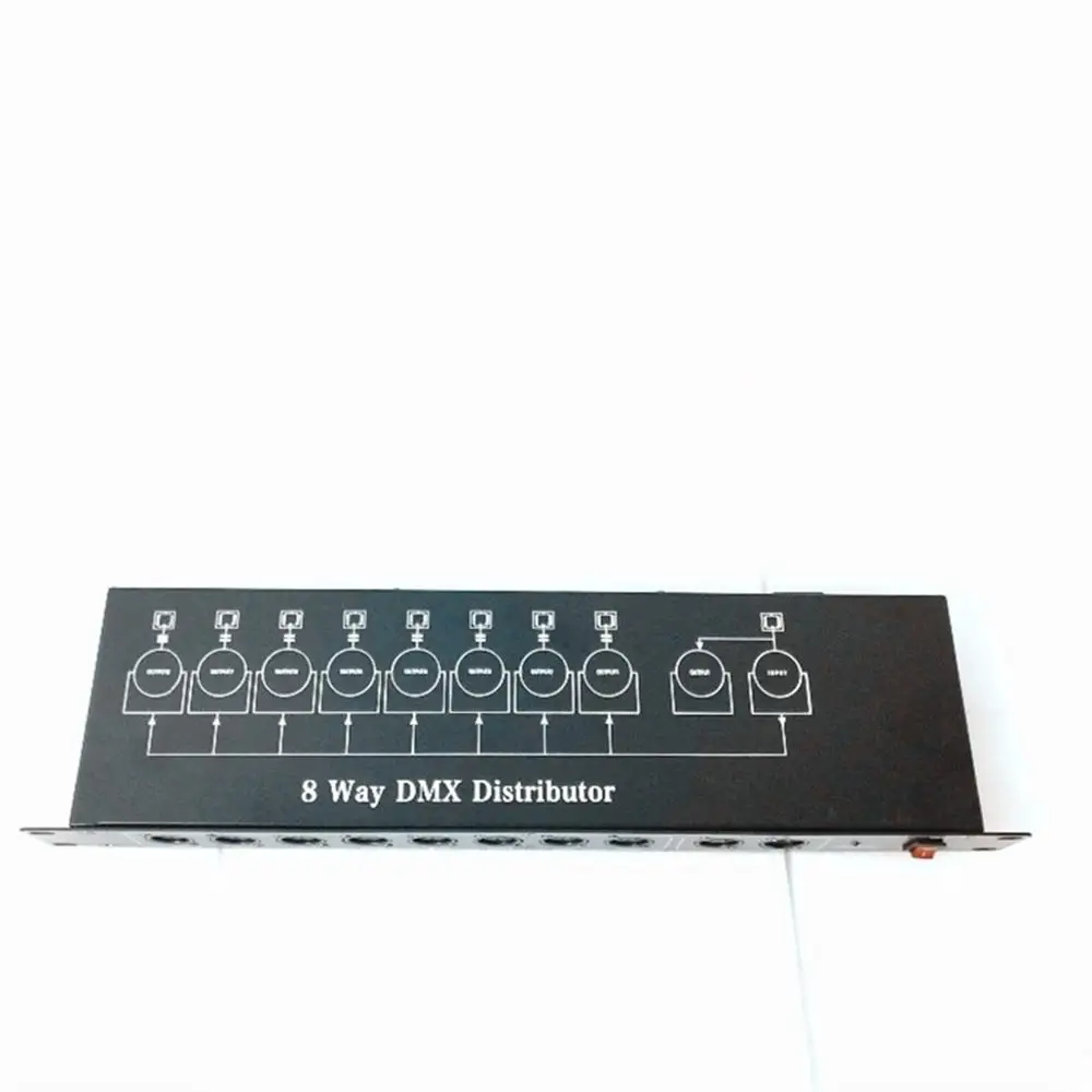 

NEW Light of stage DJ DMX512 8 way DMX distributor for stage equipment
