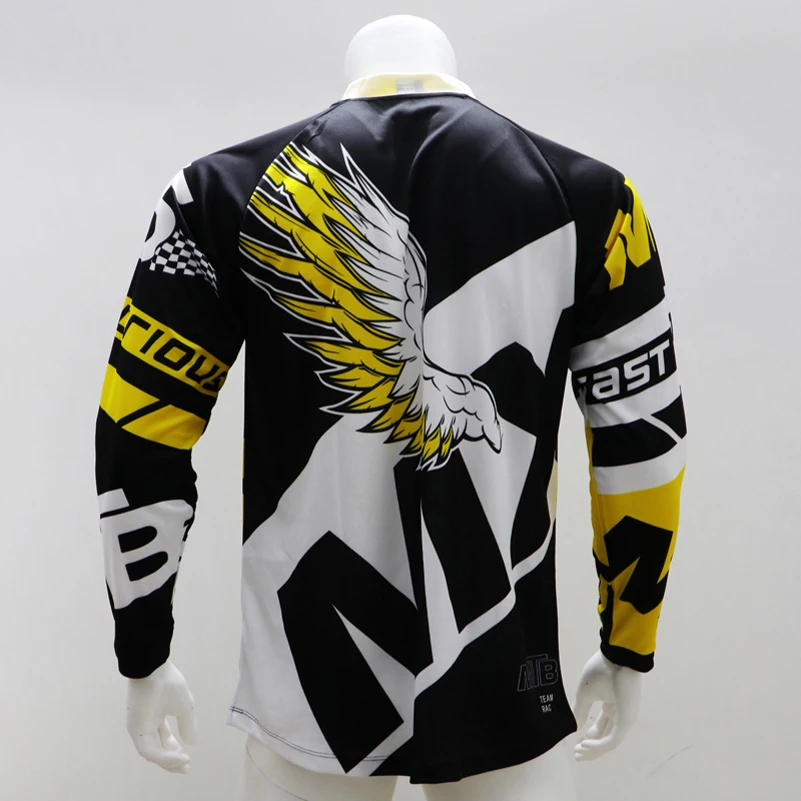 MX Enduro Горные Джерси Горный велосипед гоночная одежда DH MTB рубашка черная длинная