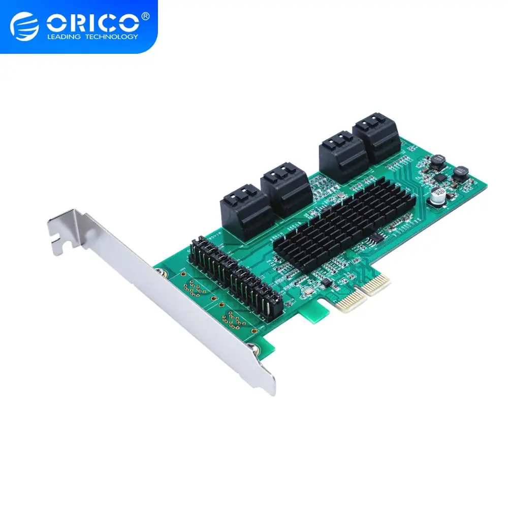 Плата расширения ORICO 8 портов sata 3.0 PCI E 6 Гбит/с|Платы расширения| |