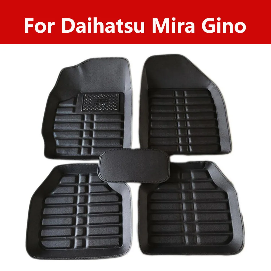 Автомобильный напольный коврик роскошный кожаный чехол для Daihatsu Mira Gino защита от