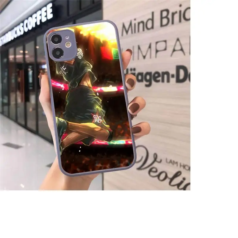 

Kuroko No Basket Taiga Daik Phone Case For iPhone 12 11 Mini Pro XR XS Max 7 8 Plus X Matte transparent Gray Back Cover