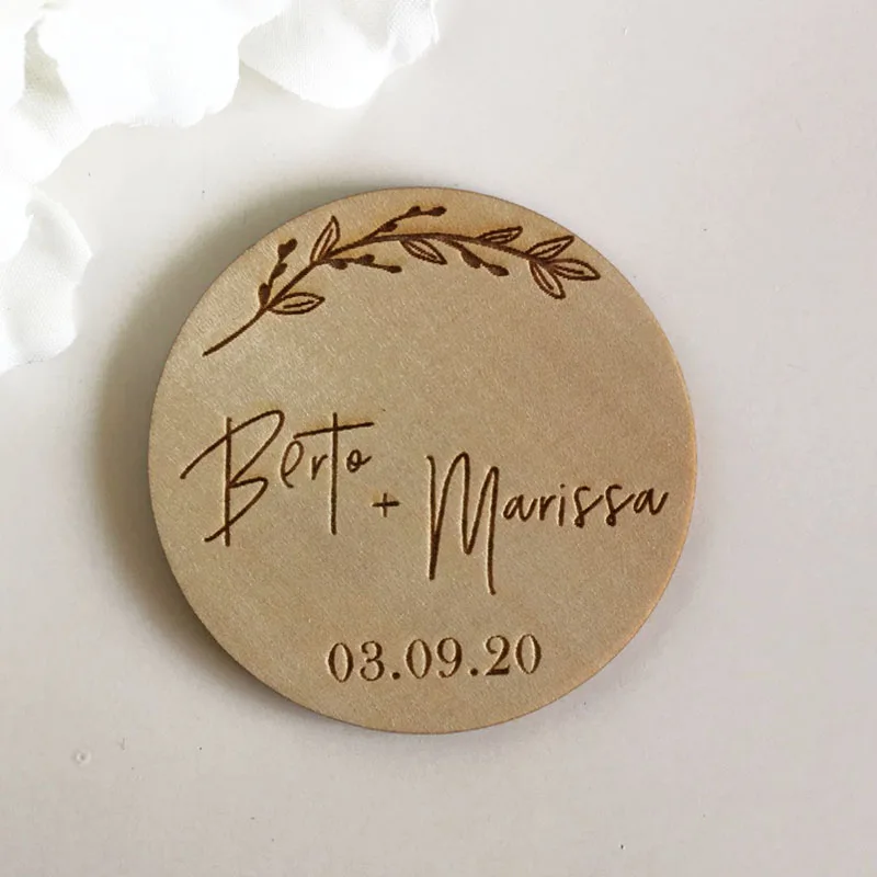Floral Flower Save The Date Magnets Personalized Wooden Fridge Wedding decor | Дом и сад