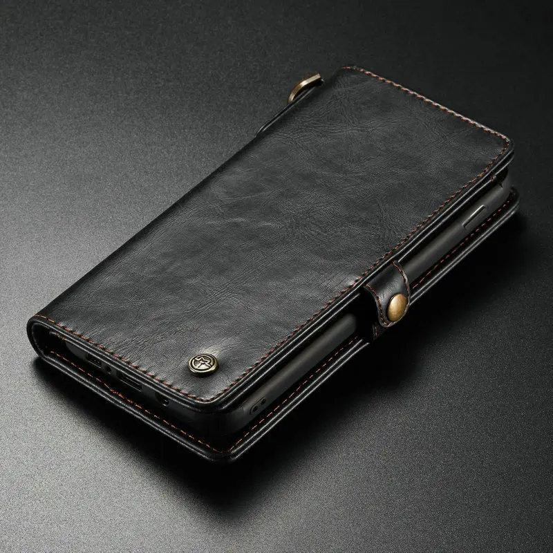 

CaseMe Case For Samsung Galaxy S10 Plus Retro Genuine Leather Magnetic Removable Wallet Case For Samsung S10/S10e Case