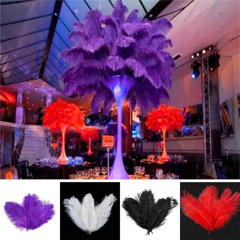 Декоративный шлейф из страусиных перьев 4 цвета|Искусственные и сухие цветы| |