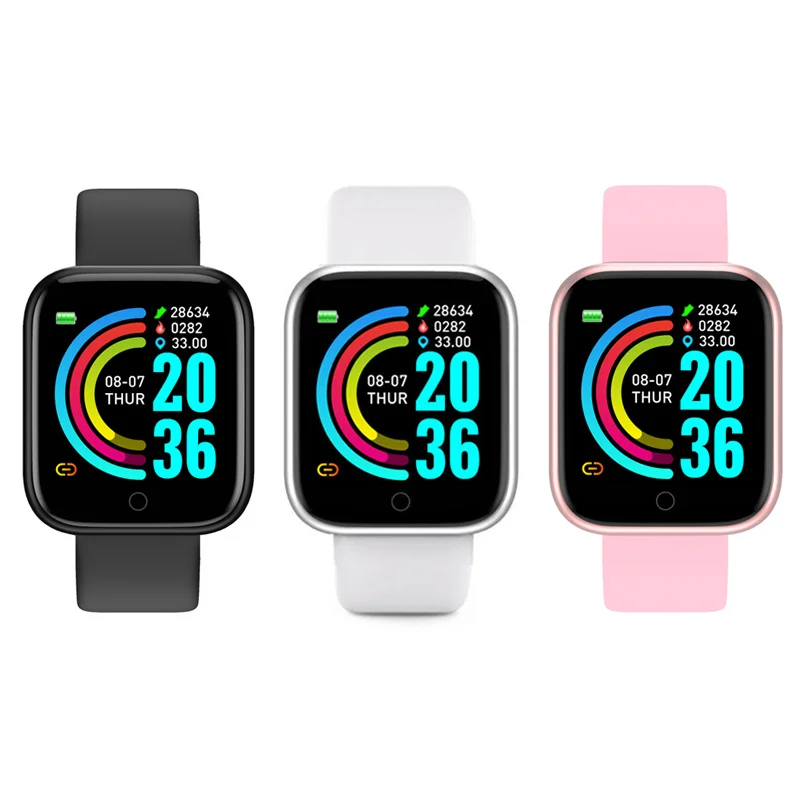 

Smart Watch 2020 2021 Y68 D20 Fitness Bracelet Heart Rate Monitor Blood Pressure Bluetooth Watch for Android Phone Watch