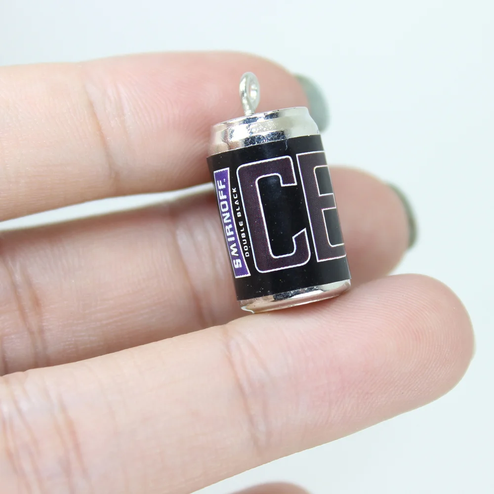 

Yamily 8 шт./лот полимерные 3D спиртовые двойные банки CE подвеска в виде бутылки пива Подвеска для самодельных ювелирных изделий ожерелье серьги...