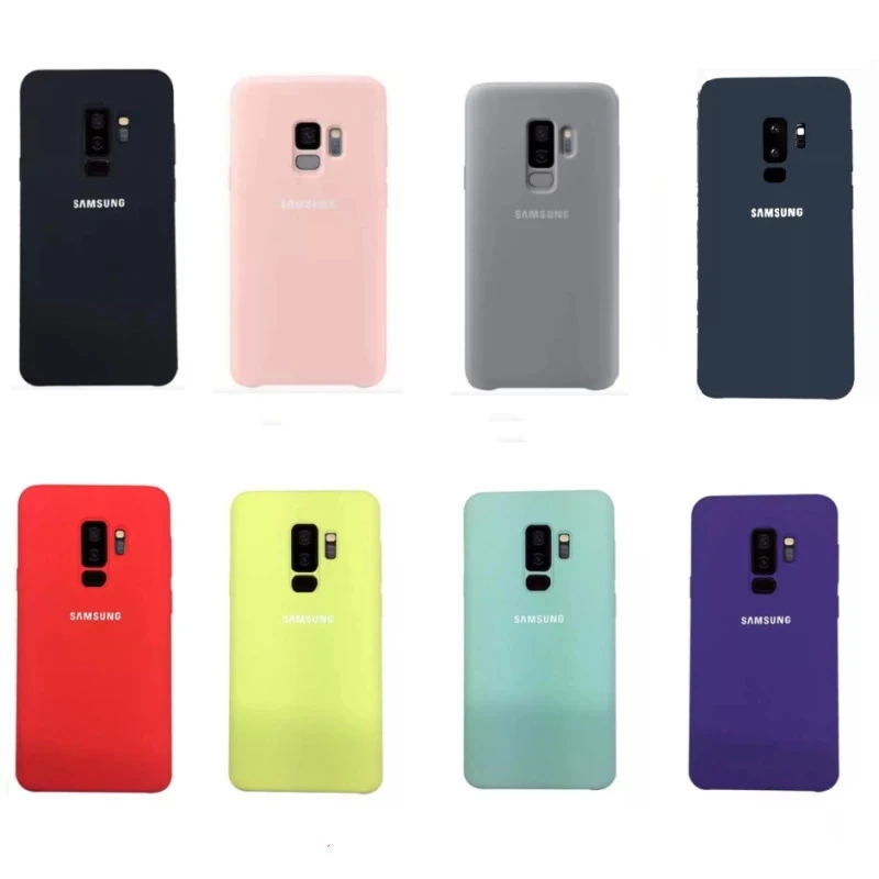 Чехол для телефона Samsung Galaxy S9 Plus + G965 SM-G965F G965FD G960 SM-G960F чехол из жидкого силикона