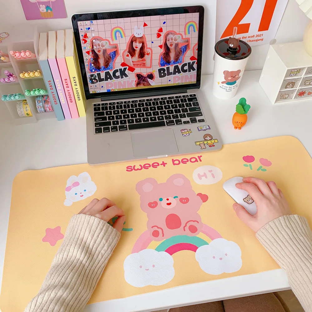 Мягкий Нескользящий Настольный коврик для мыши и клавиатуры | Канцтовары офиса