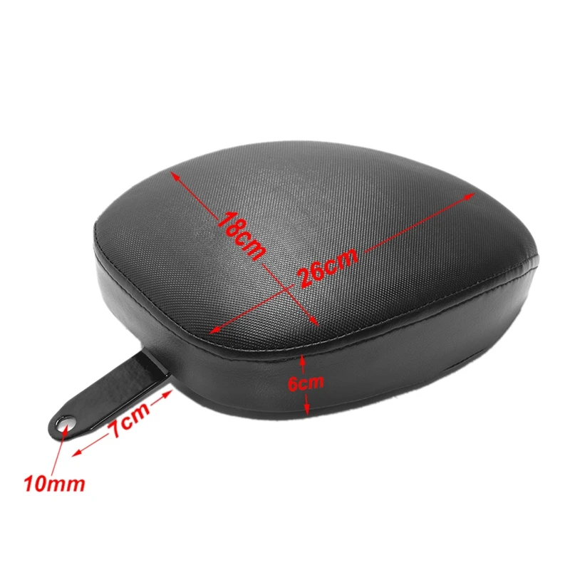 Черное кожаное сиденье для мотоцикла заднего пассажирского сиденья Sportster XL1200 883