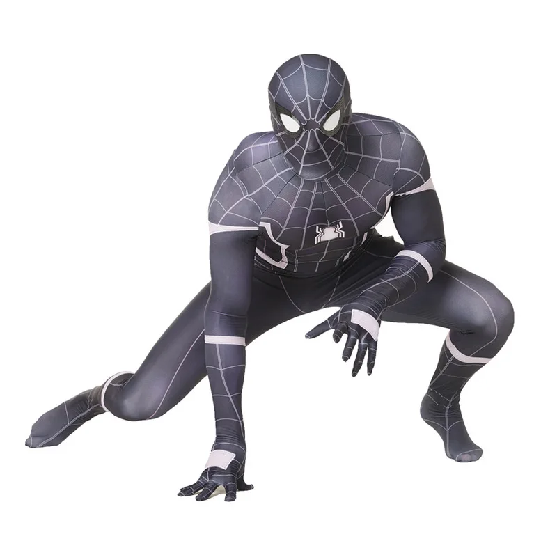 Back-to-School Hero Return Black Spiderman Conjoined Costume Spider-man Battle Clothes Role Playing Clothing New | Дом и сад