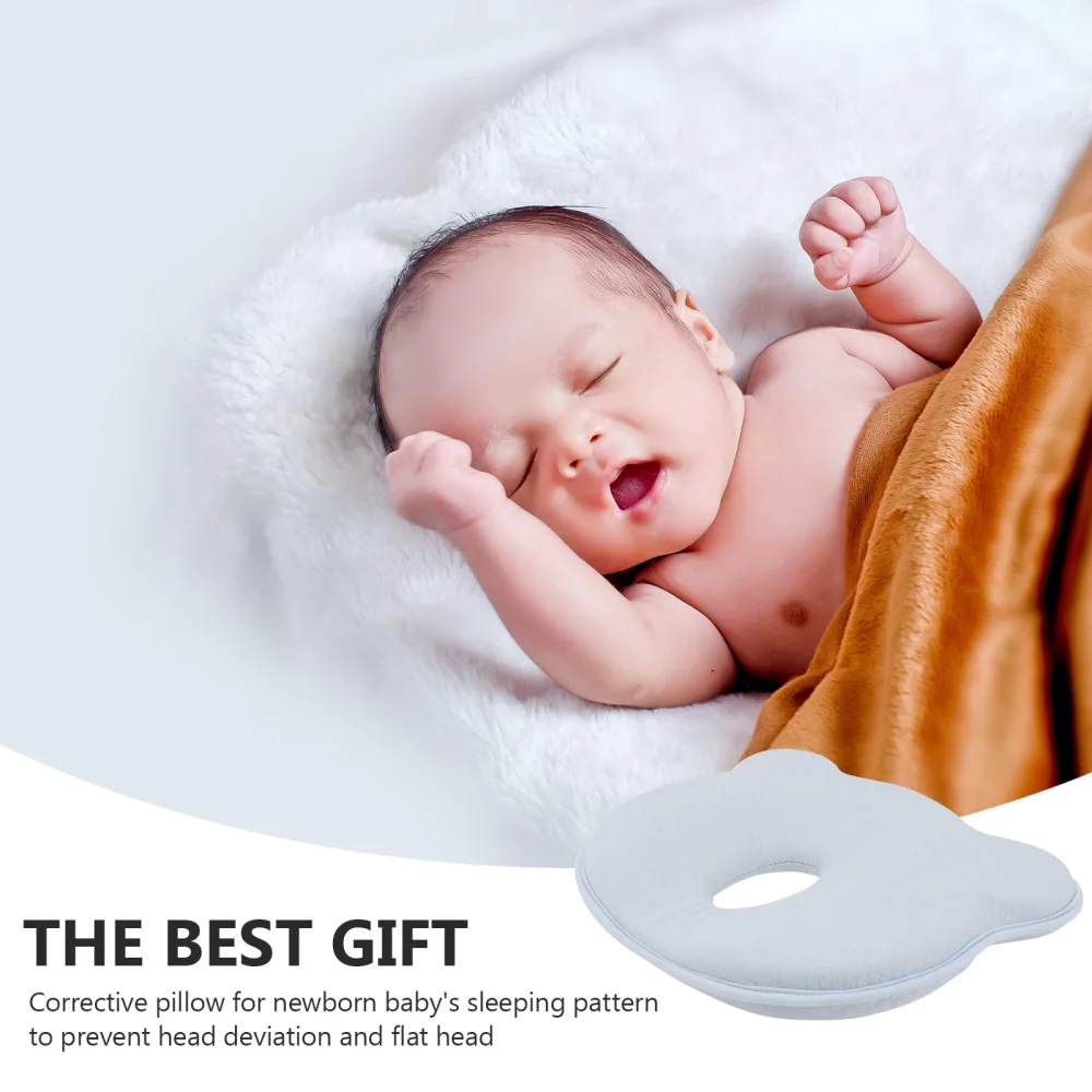 

1pc Baby Memory Head Neck Protective Pillow Baby Pillow for Infant (Sky-blue)