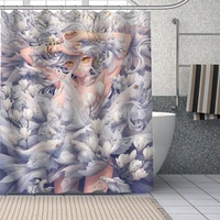custom japanese anime minami shower curtain with plastic hooks modern fabric bath curtains home decor curtains custom your image