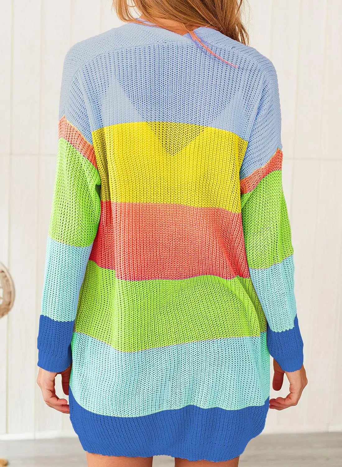 

Womens Loose Casual Lightweight Spring Fall Open Front Cable Knit Shawl Collar Cardigan Sweaters Girl Relaxed Fashion Cardigans