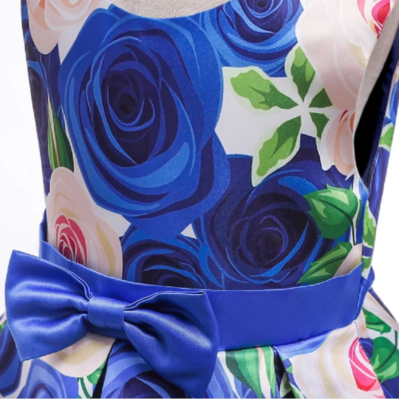 Нарядное платье с бабочками для девочек на свадьбу цветочным узором праздничное