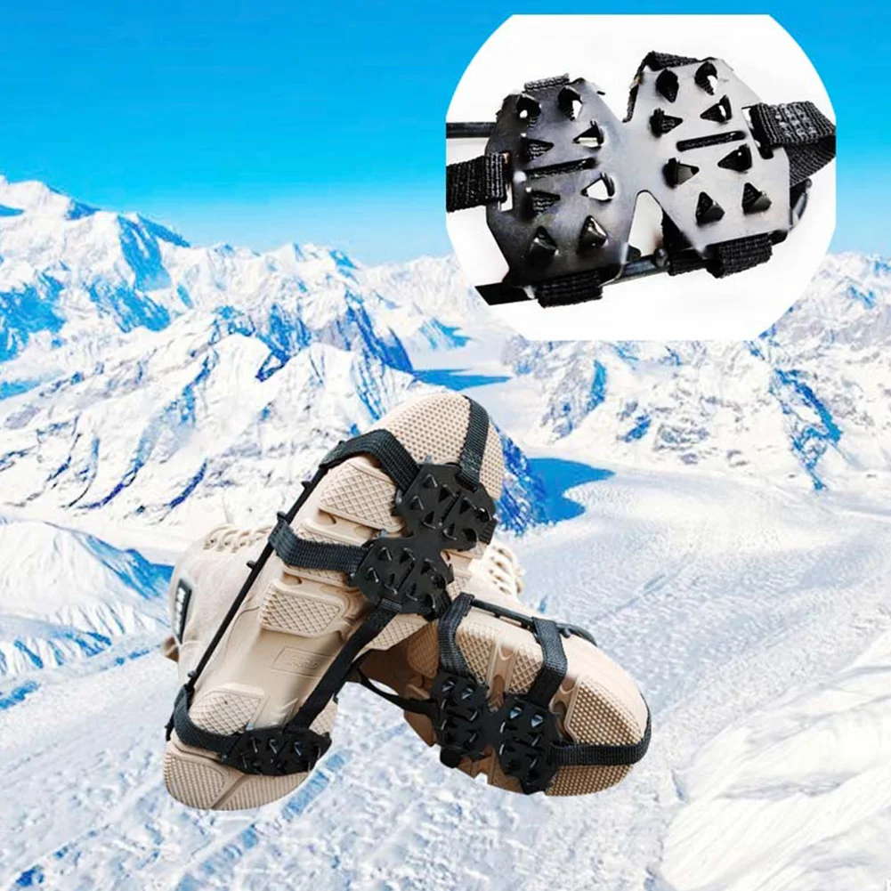 Альпинистские шипы Ice Grip Sports Cleats для активного отдыха с 24 зубами портативная