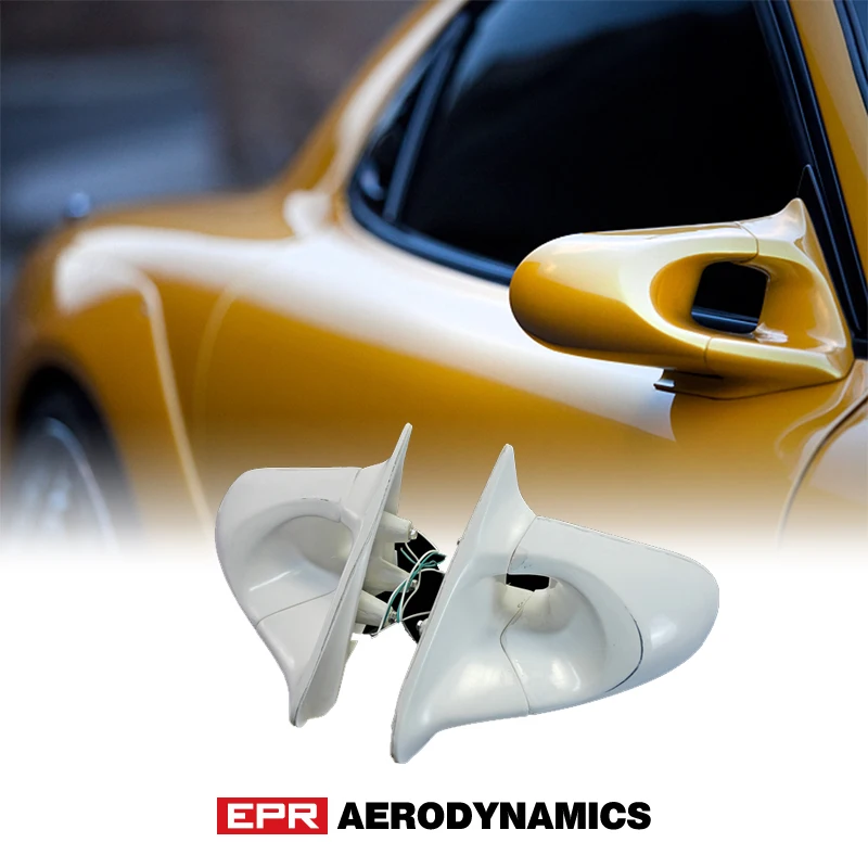 

For Mazda RX7 FD3S Fiber Glass Unpainted Ganador Style Right Hand Drive Vehicle Aero Rear View FRP Mirror Replacement Body Kit