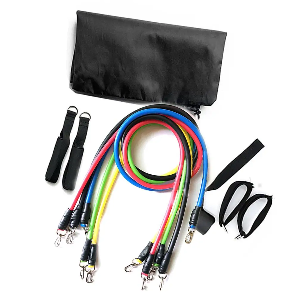 

Tension Band Muscle Training Equipment Stretch Arm Apparatus Puller Removable Chest Expander 11pcs/ Set Pull Rope Latex