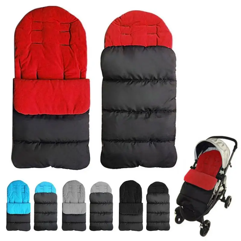 

1pcs Universal Baby Stroller Seat Baby Foot Cover Oxford Cloth Cotton Wool Lining Warm Comfortable Windproof And Rainproof
