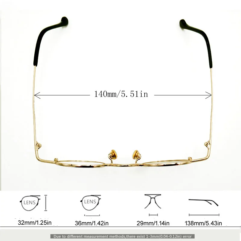 Elliptical forming human glasses very small lens size pure titanium gold myopic optical prescription eyes | Аксессуары для одежды