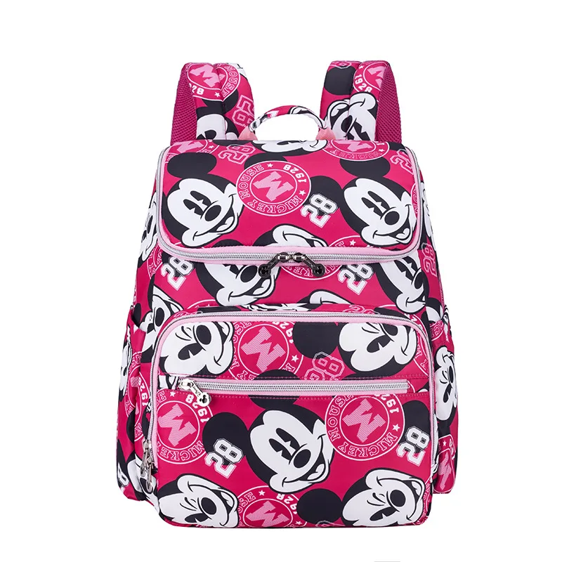 

Модная сумка для мамы Disney Minnie, трендовая сумка для мамы, рюкзак большой вместимости, дорожная сумка для детских подгузников