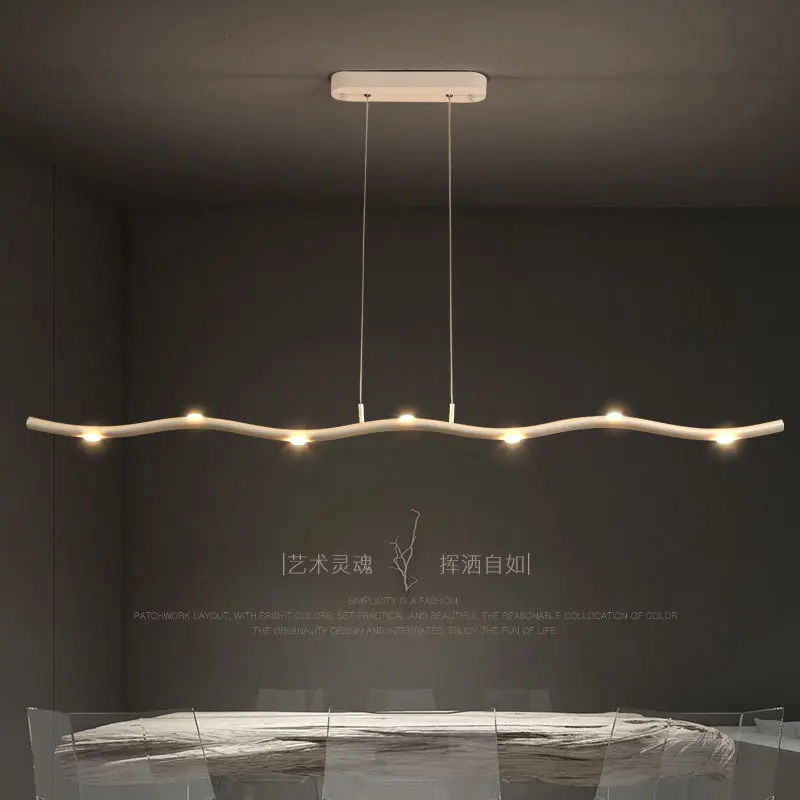 

Modern Pendant Chandelier for Office Dining room Kitchen Aluminum Long Tube lamp Modern Chandelier Lighting fixtures Ac110-220