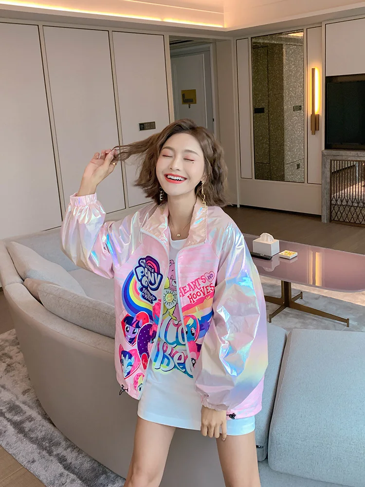 Женская куртка женская Европейская станция 2020 Весна Новый свободный большой