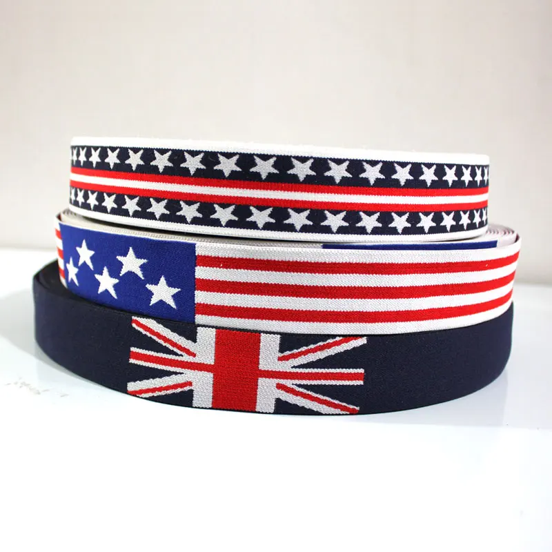 

Прочный Пояс для брюк с флагом национального флага, Швейные аксессуары для одежды, резиновая цветная лента