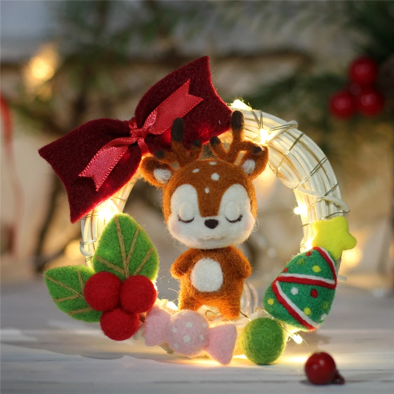 MIUSIE Мода для женщин и девочек шерстяная игрушка валения кукла ручной работы