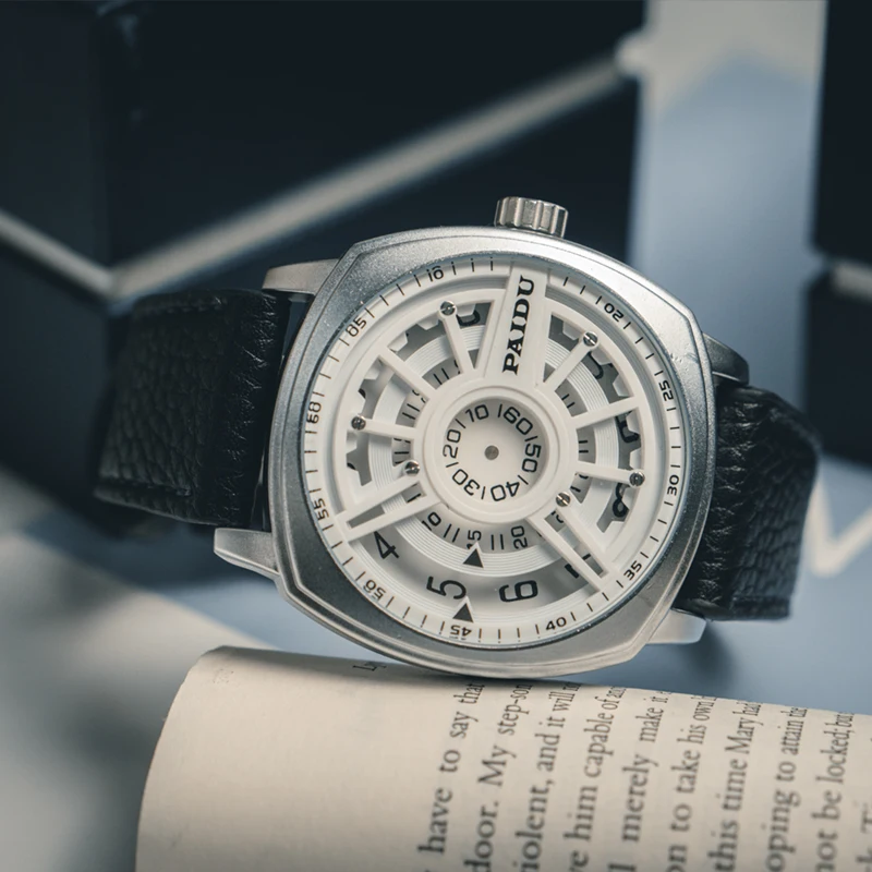 

Creative fashion personality no pointer big dial sports waterproof men's watch European and American punk style quartz watch