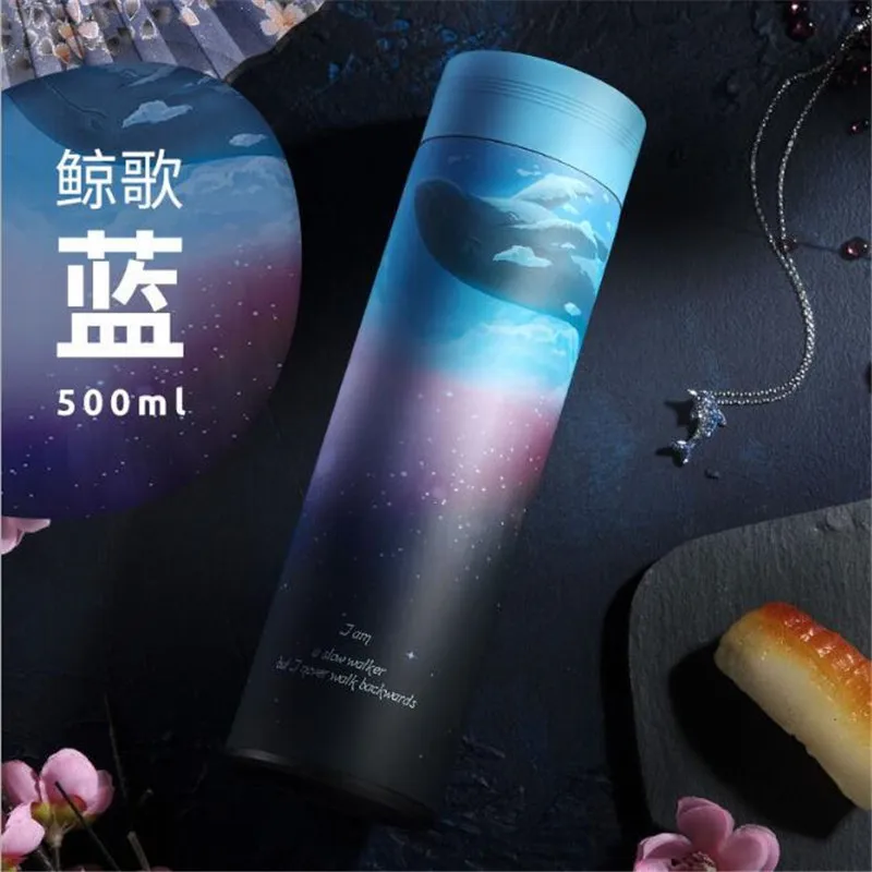 500 мл Термос бутылка 304 нержавеющая сталь вакуумная колба Изолированная с Infuser