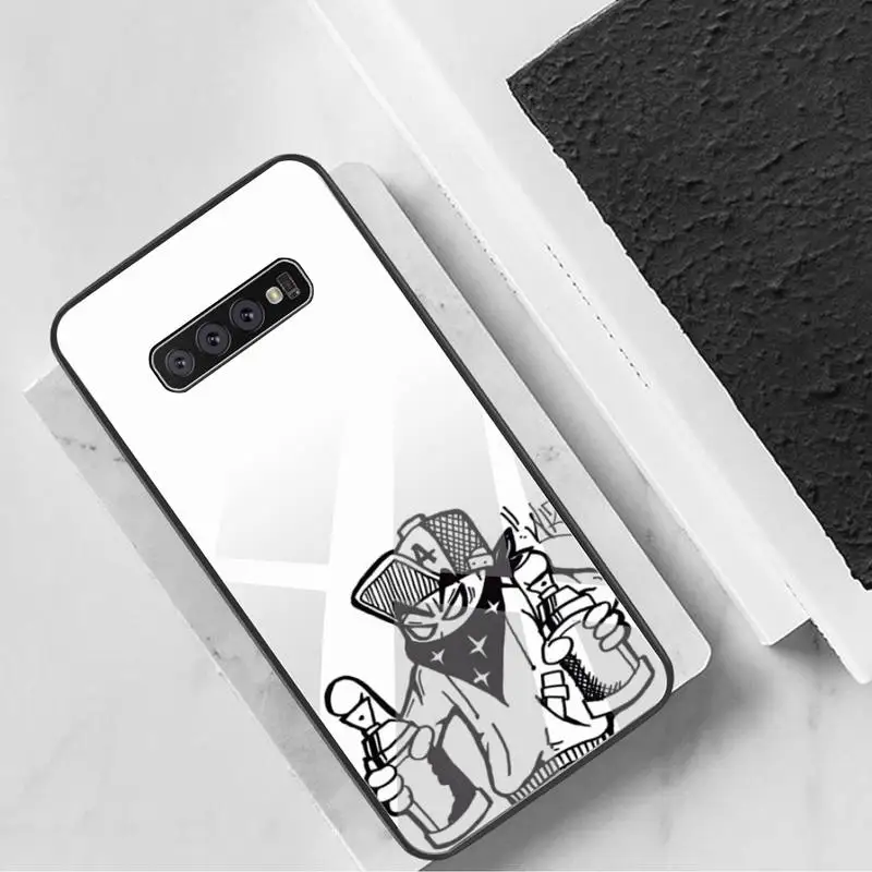 Чехол для телефона KPUSAGRT из закаленного стекла Samsung S20 Plus S7 S8 S9 S10 Note 8 9 10 Plus|Бамперы| |