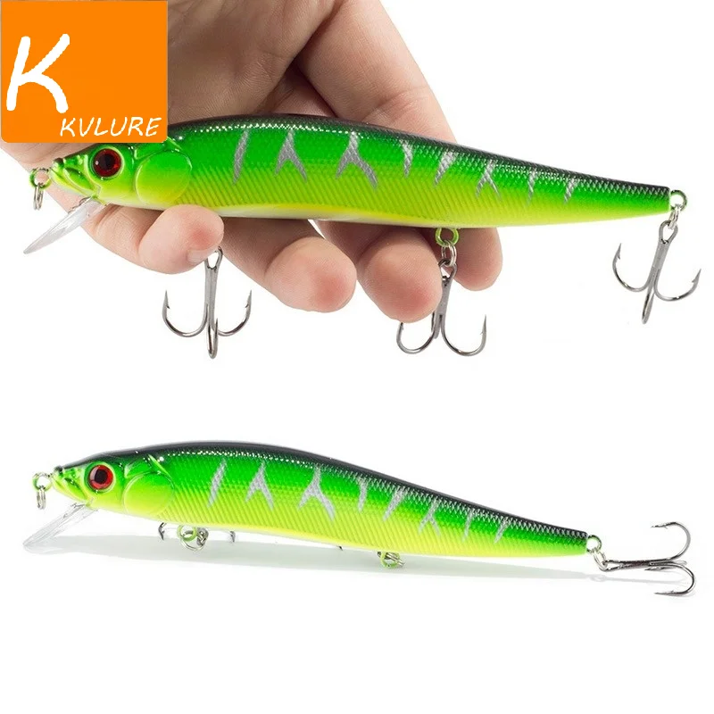 

1PCS/lot 14 cm 23.7 g Fishing Lure Minnow Hard Bait with 3 Fishing Hooks Fishing Tackle Lure 3D Eyes Free Shipping