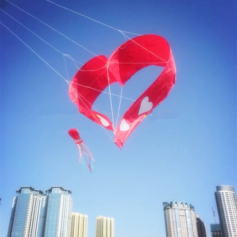 Воздушный змей в форме сердца с длинным хвостом и защитой от слез|Воздушные змеи|
