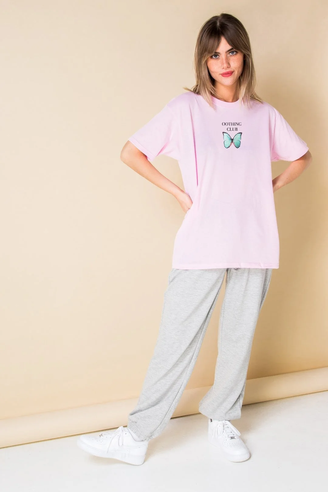 

VIP HJN Nothing Club Butterfly Printed T-shirt Short Sleeve Net Red Tide Yuansuo Retro Street Hip Hop Cotton Top