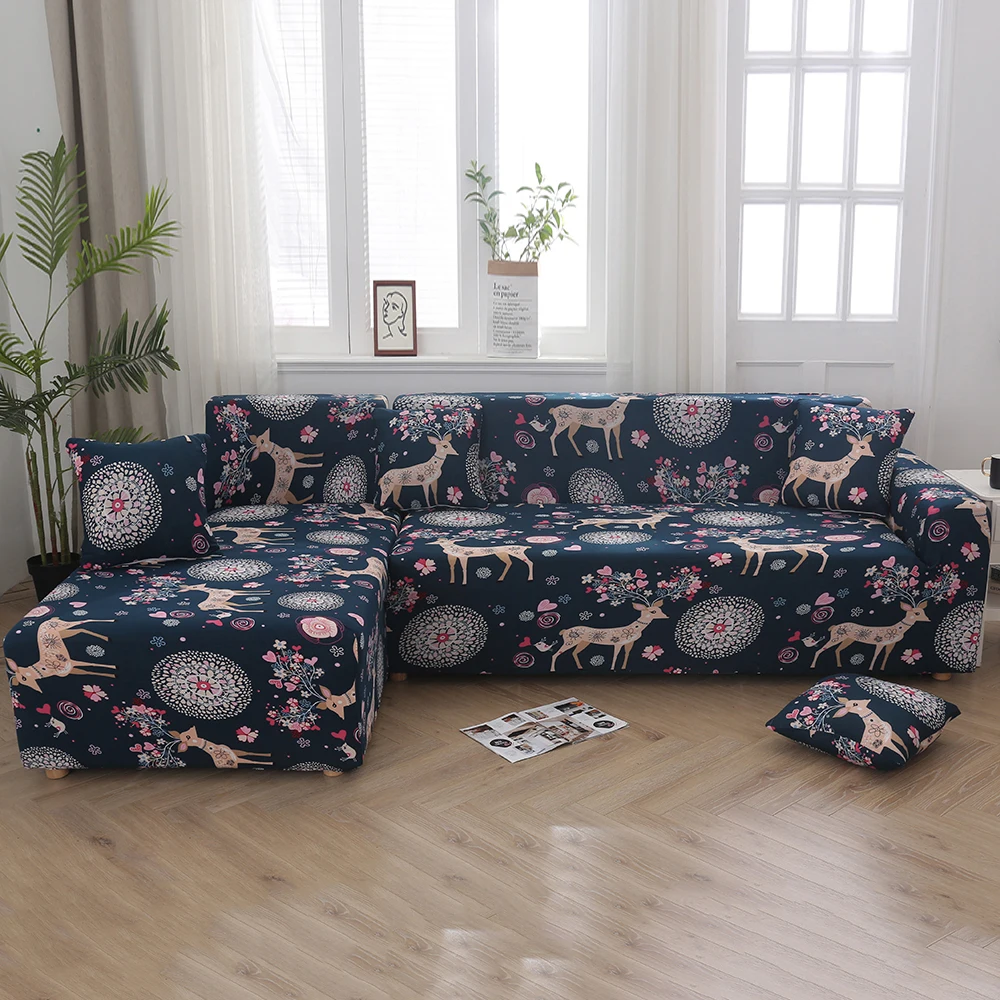 2 шт. Набор чехлов для дивана геометрический чехол эластичный гостиной домашних