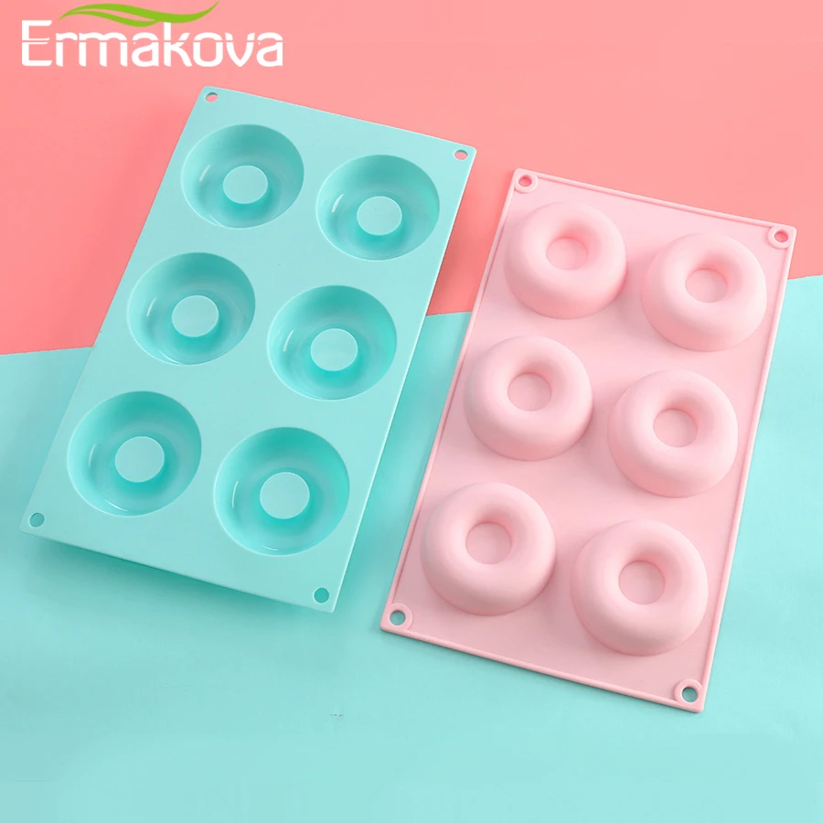 Антипригарная силиконовая форма для пончиков ERMAKOVA печенья и тортов Легкая