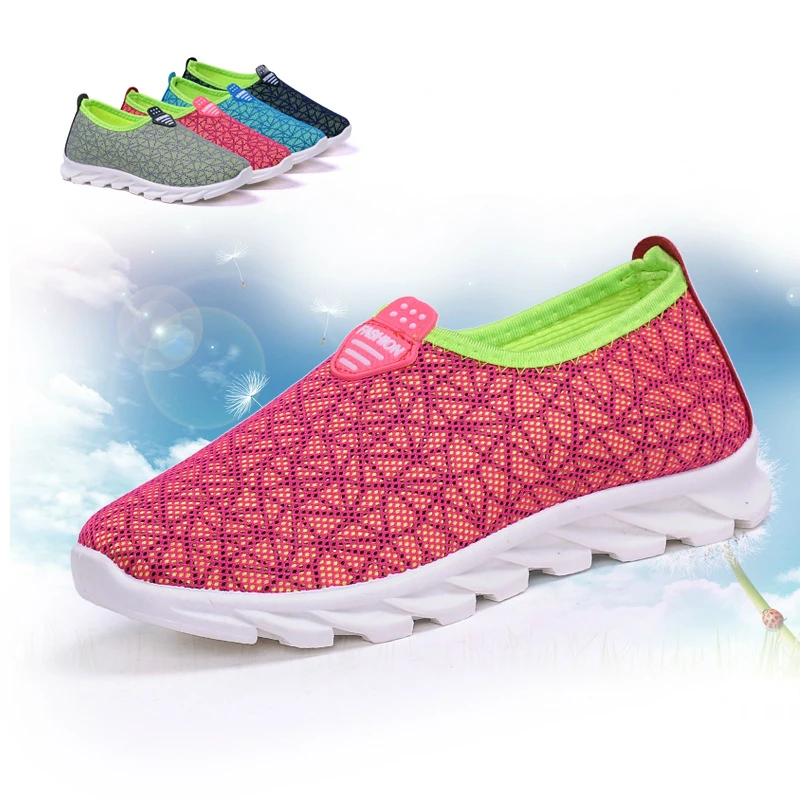 Женская обувь Повседневная на плоской подошве Лоферы платформе Сетчатые