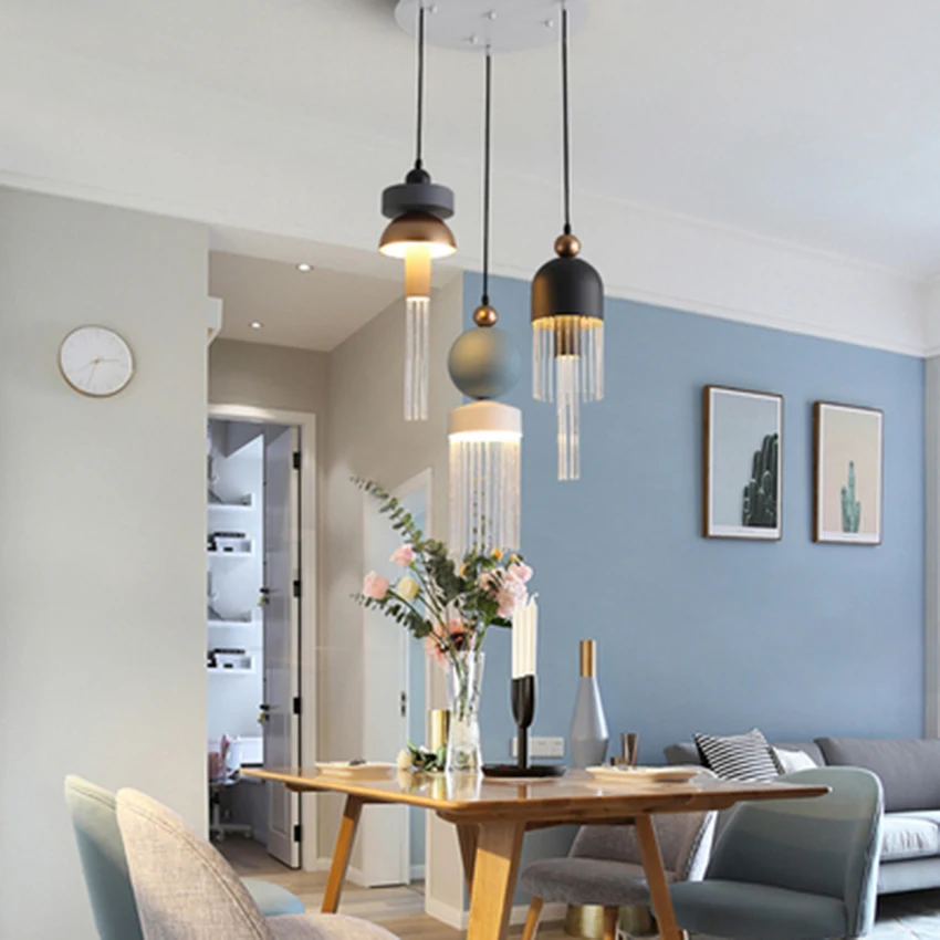 Nordic Glass Pendant Lights Lighting Modern Loft Design Home Decor hanging Lamp Restaurant Bedroom Bedside kitchen pendant lamp | Лампы и