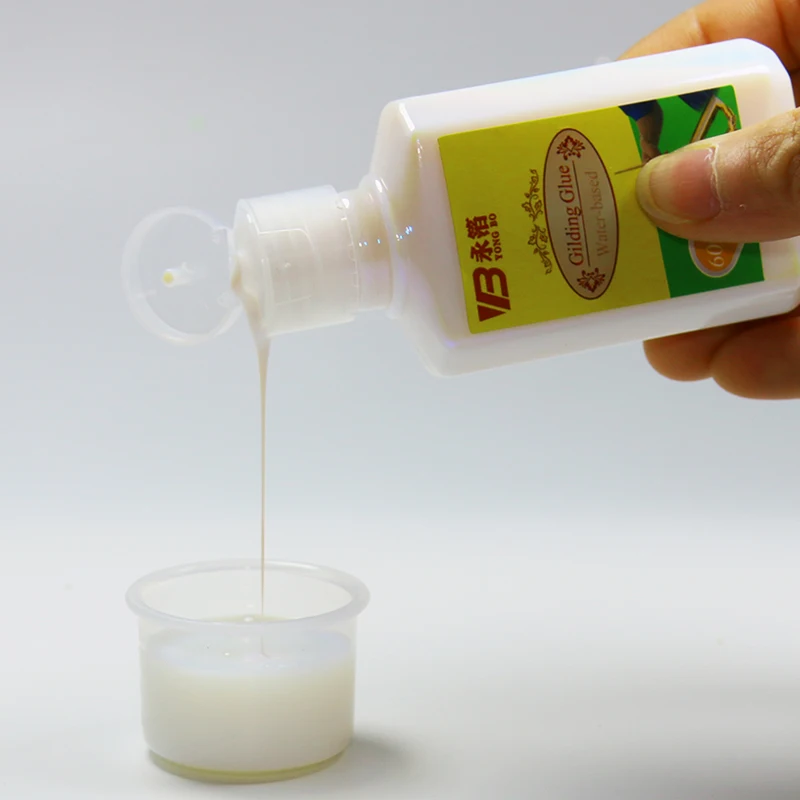 Золотой клей фольга с золотыми листьями 60 мл для металлических листов