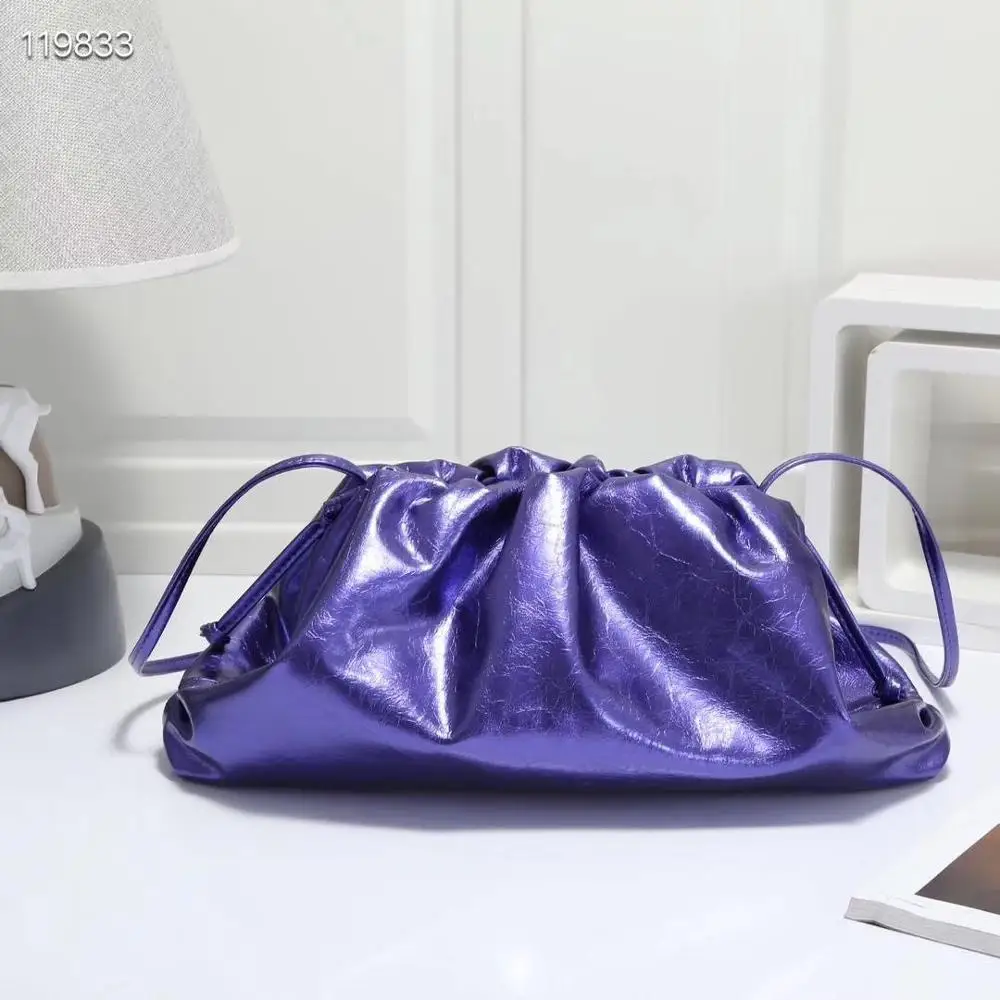 large purple Кожаная сумка-конверт, роскошные сумки, женские сумки, дизайнерские объемные, округлые формы, кошельки и сумочки, клатчи - Цвет: large purple