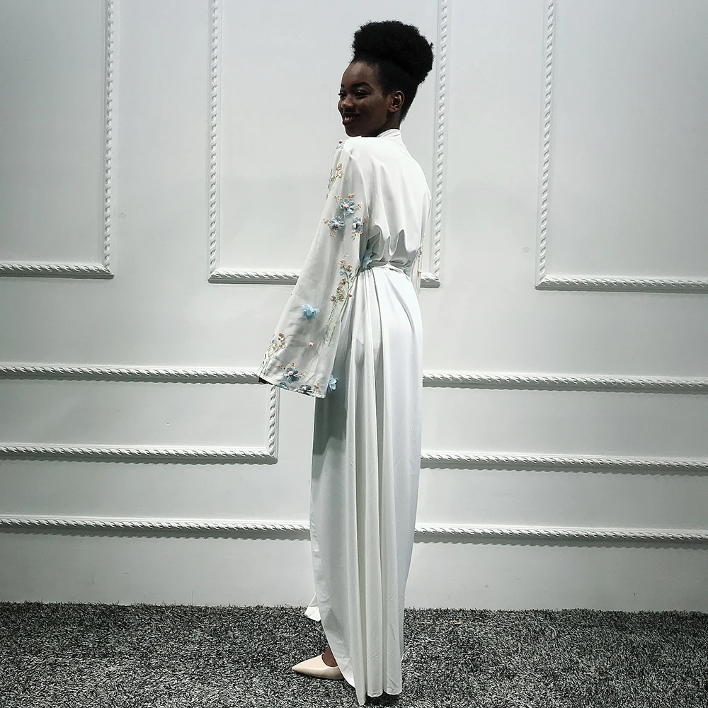 Кимоно Кардиган абайя Турецкий мусульманский хиджаб платье комплект из обуви в