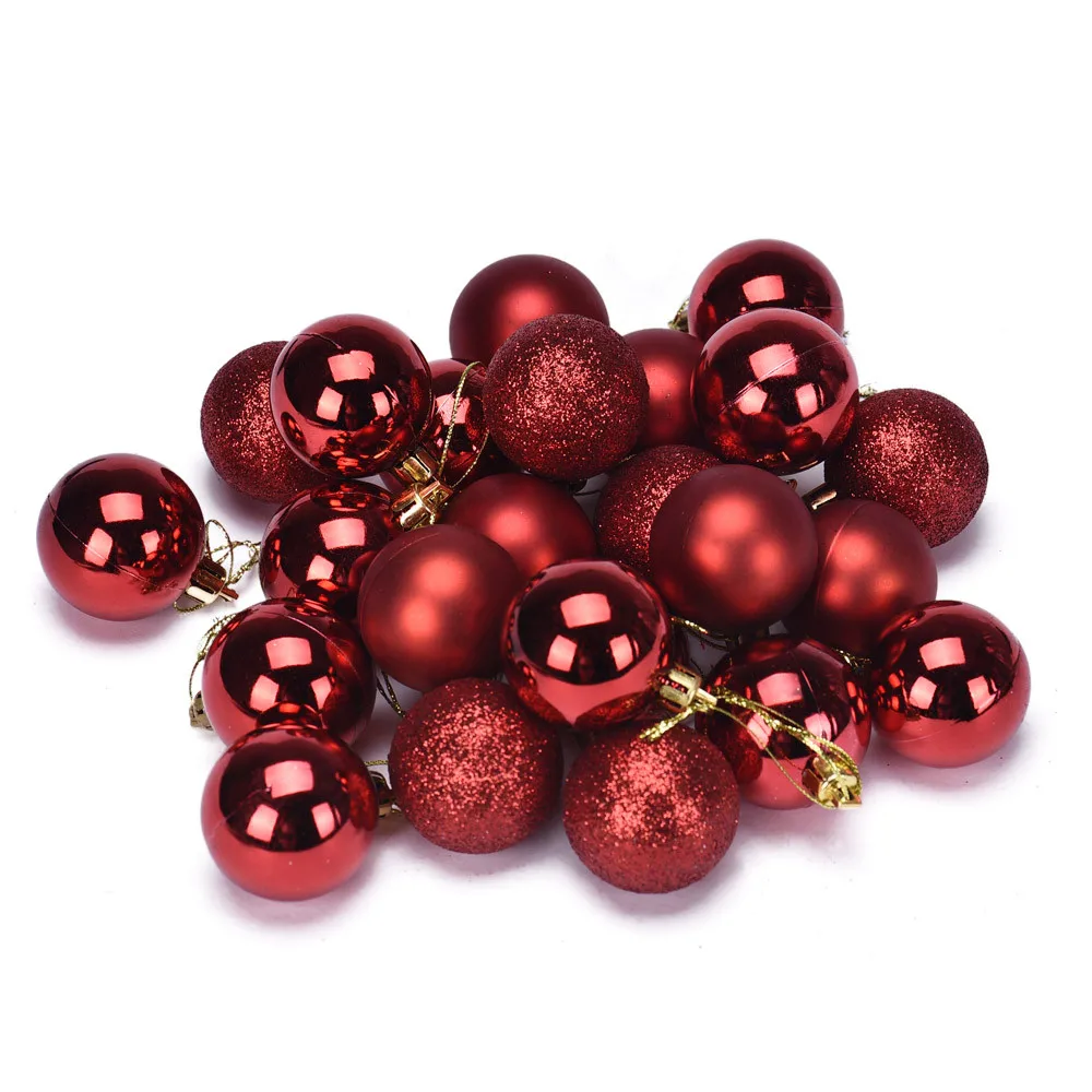 Елка на Рождество Пластиковые Bombki Choinkowe елочные украшения Bolas De Natal домашний декор Рождественские шары Palle Natale