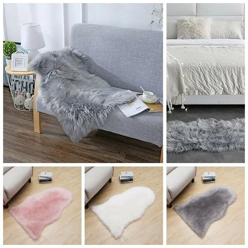 Новый 60*90 см теплые ворсистый пушистый ковры из искусственной шерсти