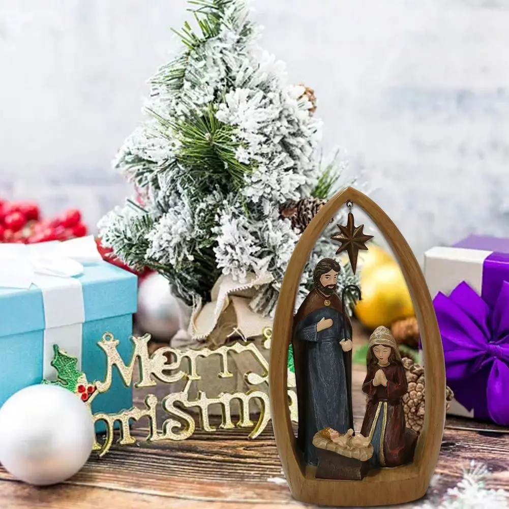 Декорации для сцены Рождества Христиана Иисуса Рождественское украшение
