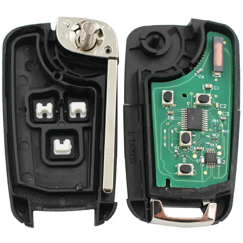 Ключ Автомобильный складной с тремя кнопками 315 МГц или 433 МГц|Ключ от авто| |