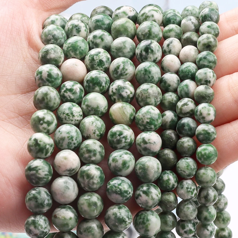 

5A Natural Round Chlorite Green Chalcedony Beads Smooth Loose Spacer Bead For Jewelry Making DIY Bracelet Necklace 15'' 6/8/10mm