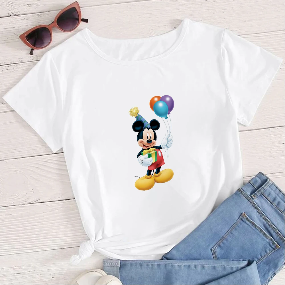 

Disney Surf Mickey Mouse Tshirt Femme 2021 Summer Tops for Women 2021 Harajuku 90s Urbano Vogue Ropa Tumblr Mujer France Funny